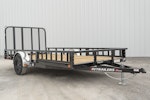 PJ Trailers 14'x83" Single Axle 4" Channel Utility Trailer (U8) Stock #88140 - Thumbnail 1