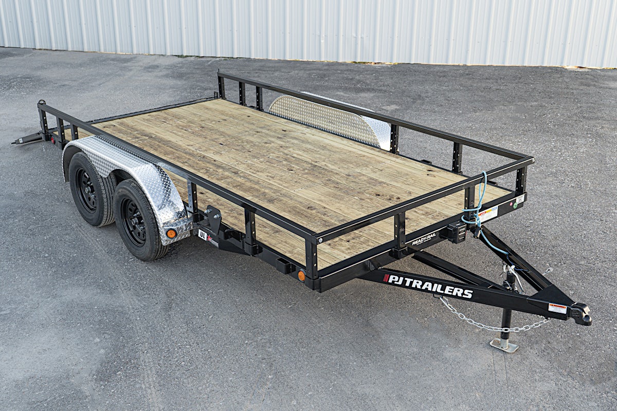 PJ Trailers 14'x83" Tandem Axle 4" Channel Utility Trailer (UL) - Stock #88143 - Image 3 of 17 PJ Trailers 14'x83" Tandem Axle 4" Channel Utility Trailer (UL) - Stock #88143 - Image 3 of 17
