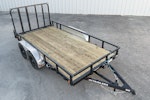 PJ Trailers 14'x83" Tandem Axle 4" Channel Utility Trailer (UL) Stock #88143 - Thumbnail 2