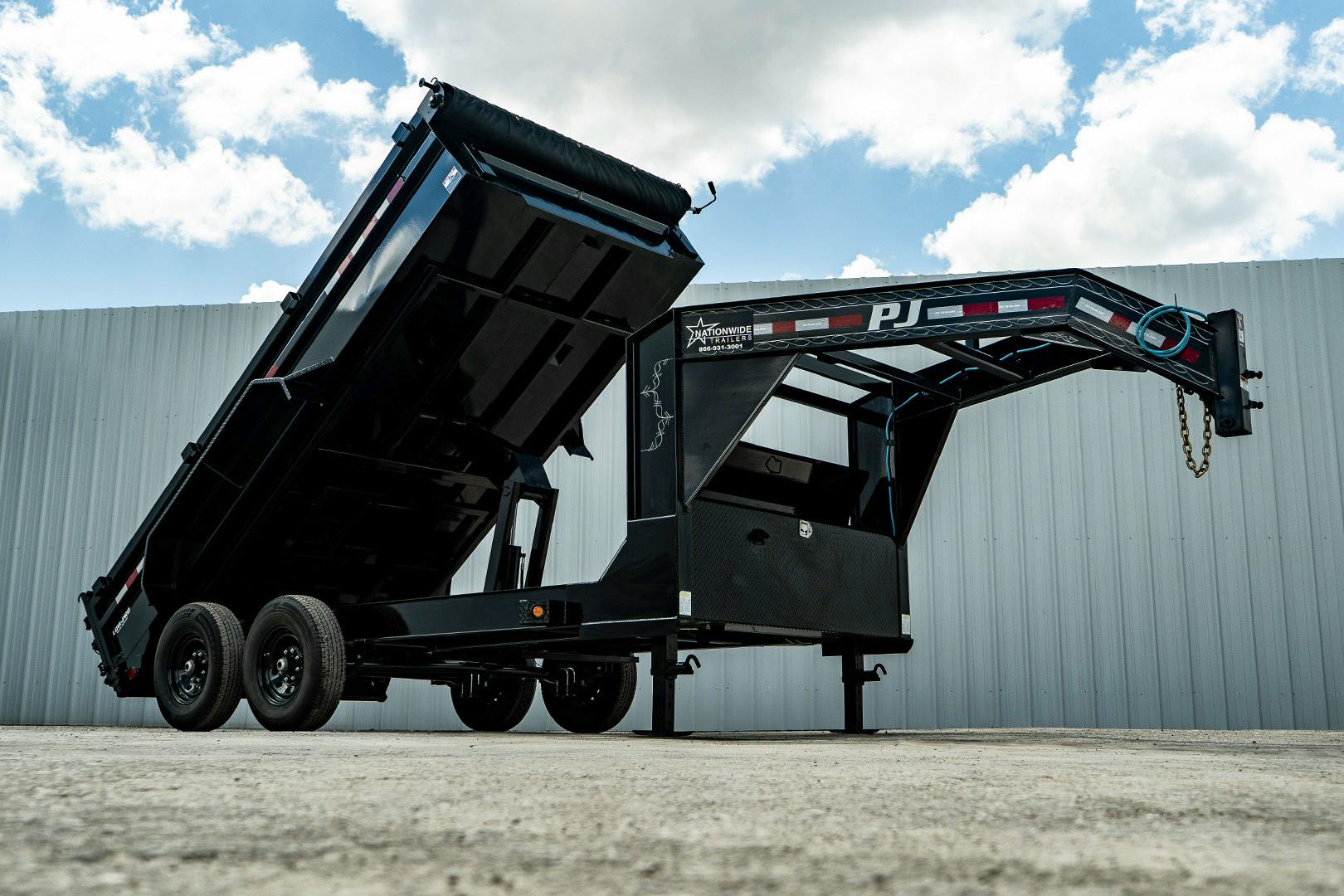 PJ Trailers 14'x83" GN Low Pro Dump Trailer w/ 2' Sides (DL) - Stock #88146 - Image 5 of 32