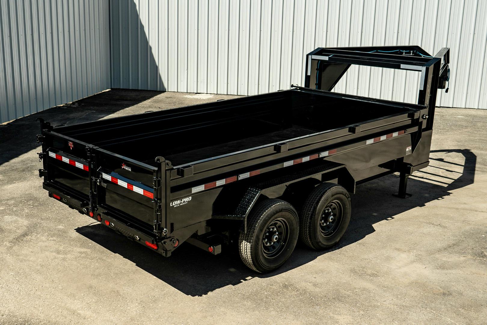 PJ Trailers 14'x83" GN Low Pro Dump Trailer w/ 2' Sides (DL) - Stock #88146 - Image 20 of 32