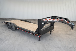 PJ Trailers 24'x102" GN 6" Channel Super-Wide Equipment Trailer (B6)