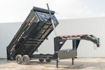 PJ Trailers 16'x83" Gooseneck Telescopic Dump Trailer w/ 4' Sides (DT) Stock #88157 - Thumbnail 3