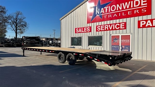 PJ Trailers 32'x102" 18k Gooseneck Flatbed Trailer w/ Singles (LX) - Stock #88159 - Image 3 of 7 PJ Trailers 32'x102" 18k Gooseneck Flatbed Trailer w/ Singles (LX) - Stock #88159 - Image 3 of 7