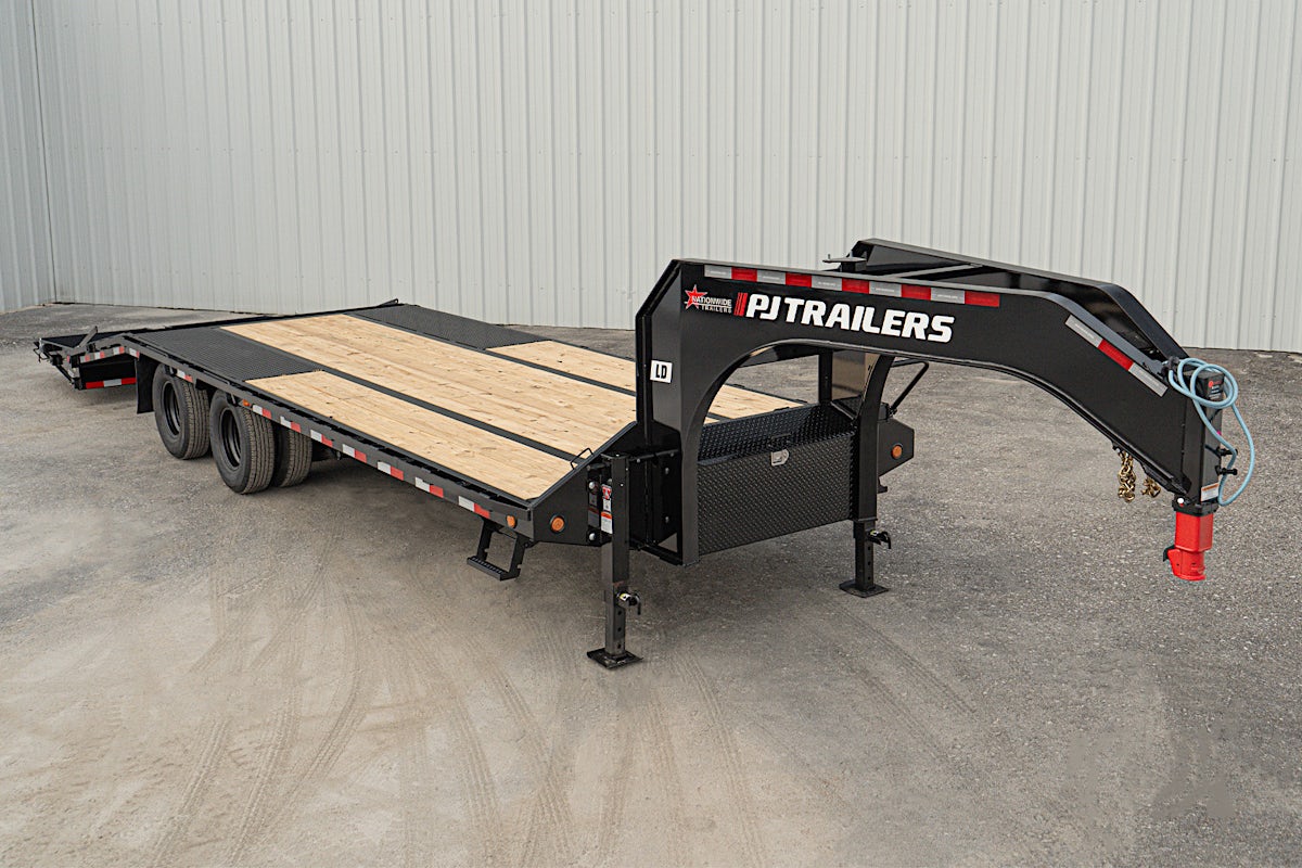 PJ Trailers 25'x102" Gooseneck Low Pro Flatbed Trailer w/ Duals (LD) - Stock #88173 - Image 3 of 28 PJ Trailers 25'x102" Gooseneck Low Pro Flatbed Trailer w/ Duals (LD) - Stock #88173 - Image 3 of 28