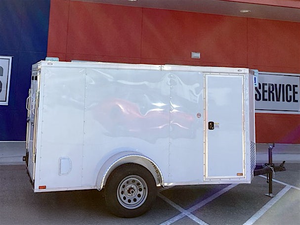 Spartan 5'x10' Enclosed Cargo Trailer w/ Rear Ramp Door (C1) - Stock #88176 - Image 3 of 5 Spartan 5'x10' Enclosed Cargo Trailer w/ Rear Ramp Door (C1) - Stock #88176 - Image 3 of 5