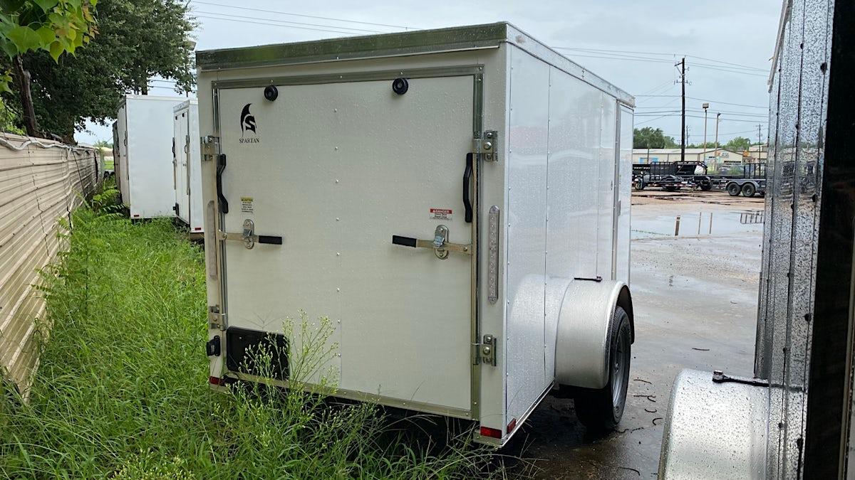 Spartan 5'x10' Enclosed Cargo Trailer w/ Rear Ramp Door (C1) - Stock #88176 - Image 3 of 3 Spartan 5'x10' Enclosed Cargo Trailer w/ Rear Ramp Door (C1) - Stock #88176 - Image 3 of 3