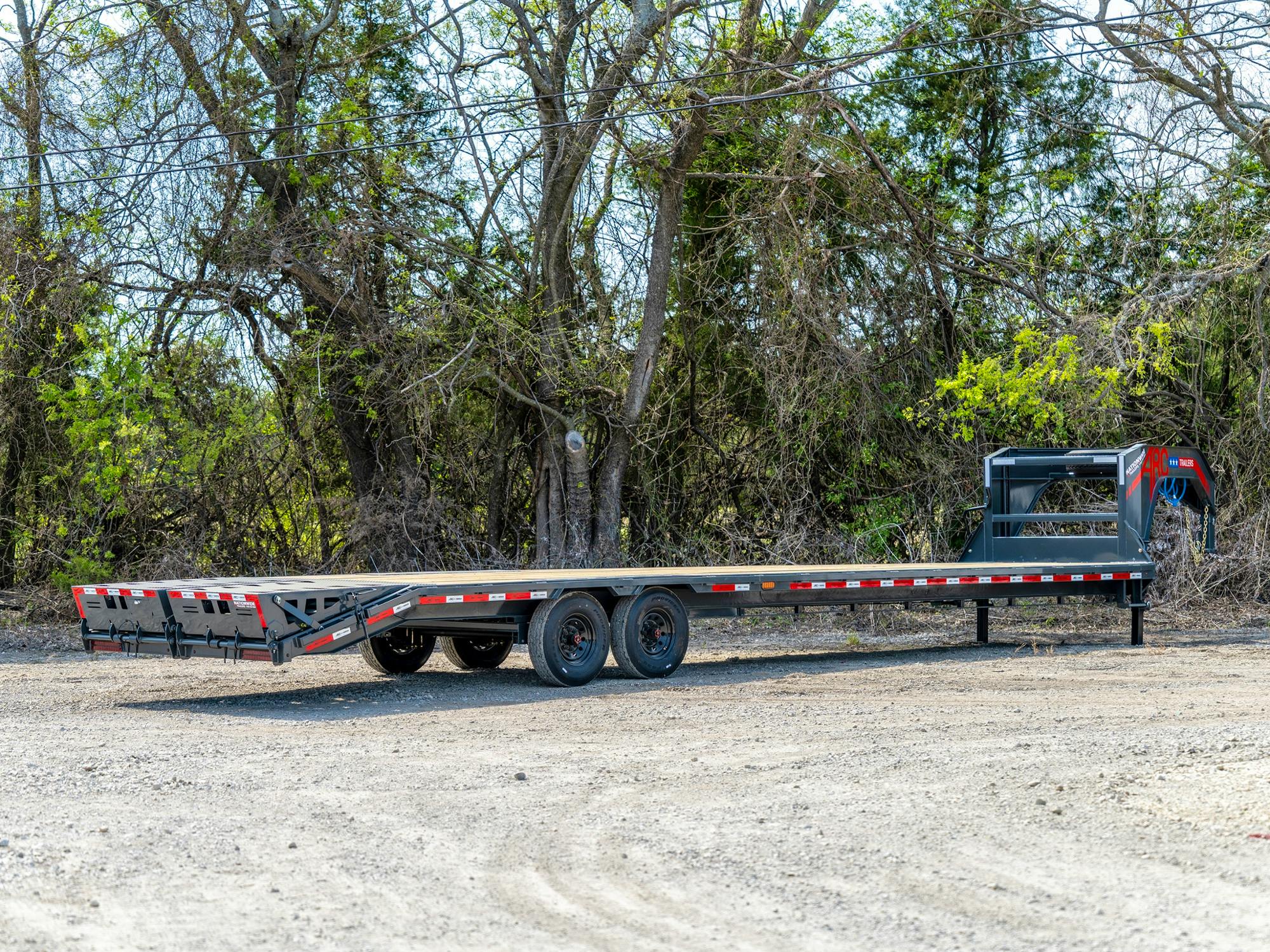ARC Trailers 36'x102" 18K Gooseneck Flatbed Trailer w/ 5' Dovetail (GDS) - Stock #88201 - Image 2 of 3