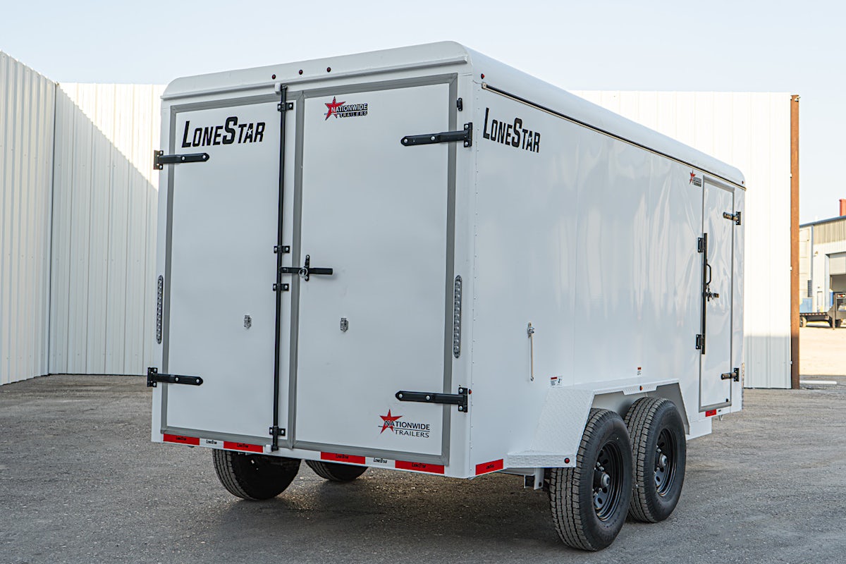 LoneStar 6.5'x16' 14k Steel Enclosed Cargo Trailer w/ Rear Barn Doors (C2) - Stock #88204 - Image 12 of 16 LoneStar 6.5'x16' 14k Steel Enclosed Cargo Trailer w/ Rear Barn Doors (C2) - Stock #88204 - Image 12 of 16