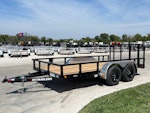 PJ Trailers 14'x77" Tandem Axle 4" Channel Utility Trailer (UK) Stock #88242 - Thumbnail 1