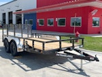 PJ Trailers 14'x77" Tandem Axle 4" Channel Utility Trailer (UK) Stock #88242 - Thumbnail 2