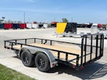 PJ Trailers 14'x77" Tandem Axle 4" Channel Utility Trailer (UK) Stock #88242 - Thumbnail 4