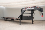 PJ Trailers 40'x102" 18k Gooseneck Flatbed Trailer w/ Singles (LX) Stock #88247 - Thumbnail 3