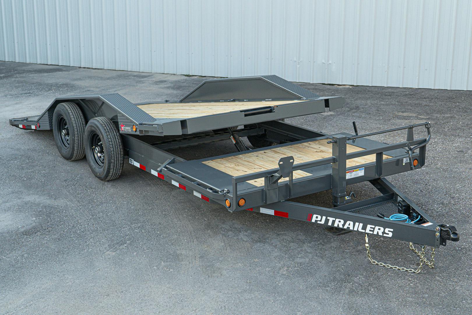 PJ Trailers 20'x102" 6" Channel Super-Wide Gravity Tilt Trailer (TS) - Stock #88256 - Image 2 of 20