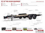 PJ Trailers 20'x82" 10" Pro I-Beam Equipment Trailer (H5) Stock #88261 - Thumbnail 22