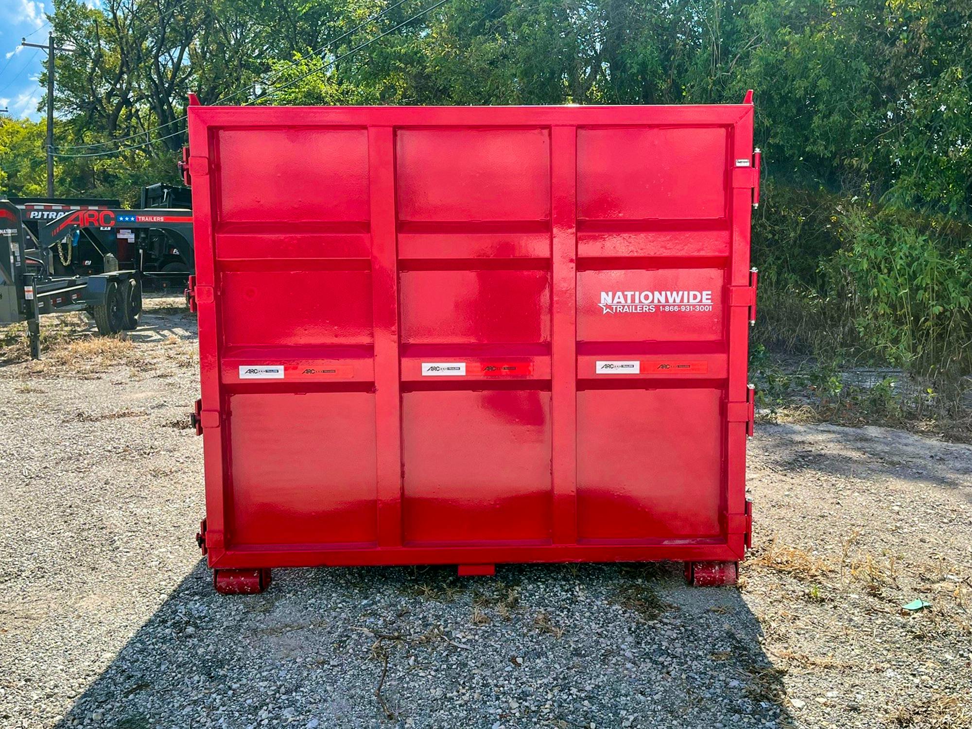 ARC Trailers 14' 20YD Steel Dumpster Bin w/ 6' Sides - Stock #88279 - Image 4 of 5