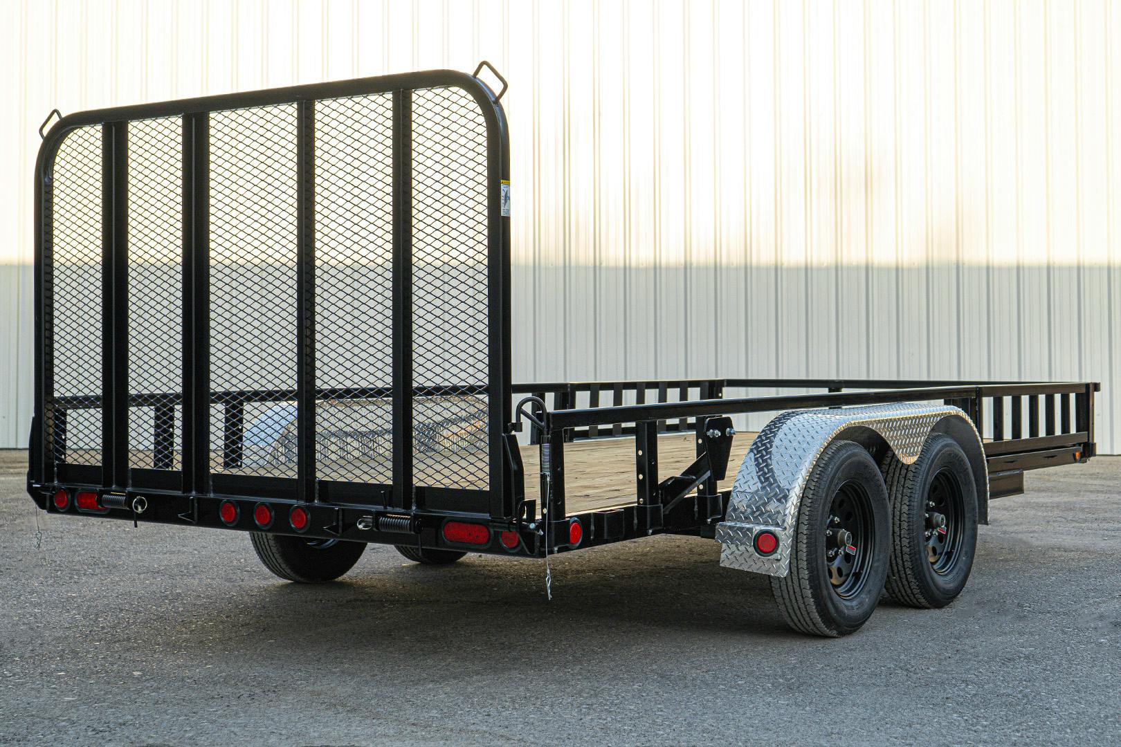 PJ Trailers 16'x83" Tandem Axle 4" Channel Utility Trailer (UL) - Stock #88285 - Image 18 of 19
