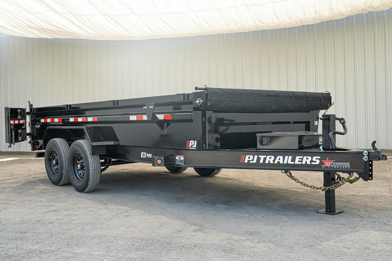 PJ Trailers 16'x83" Low Pro Dump Trailer w/ 2' Sides (DL) - Stock #88287 - Image 4 of 20
