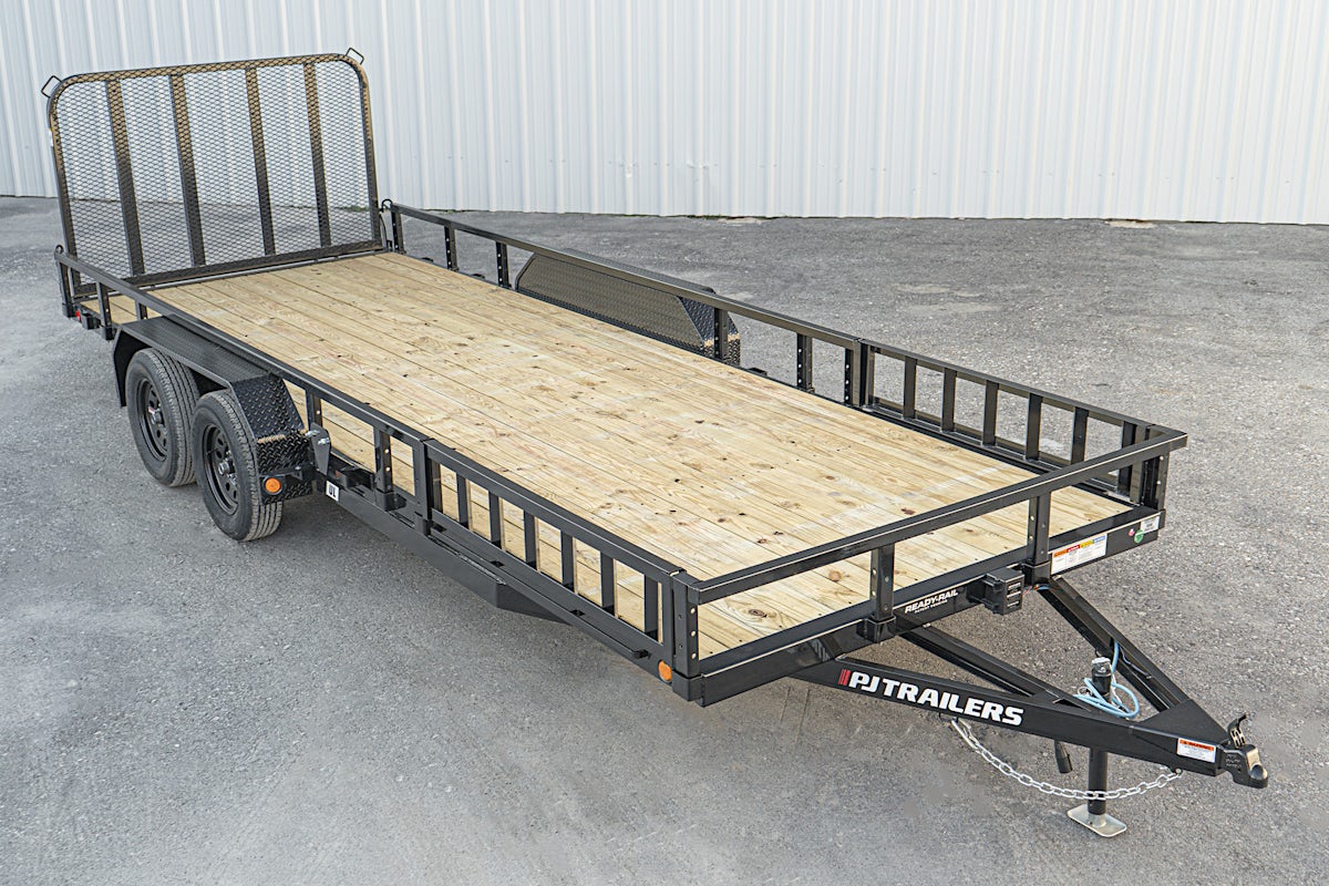 PJ Trailers 20'x83" Tandem Axle 4" Channel Utility Trailer (UL) - Stock #88288 - Image 1 of 16 PJ Trailers 20'x83" Tandem Axle 4" Channel Utility Trailer (UL) - Stock #88288 - Image 1 of 16