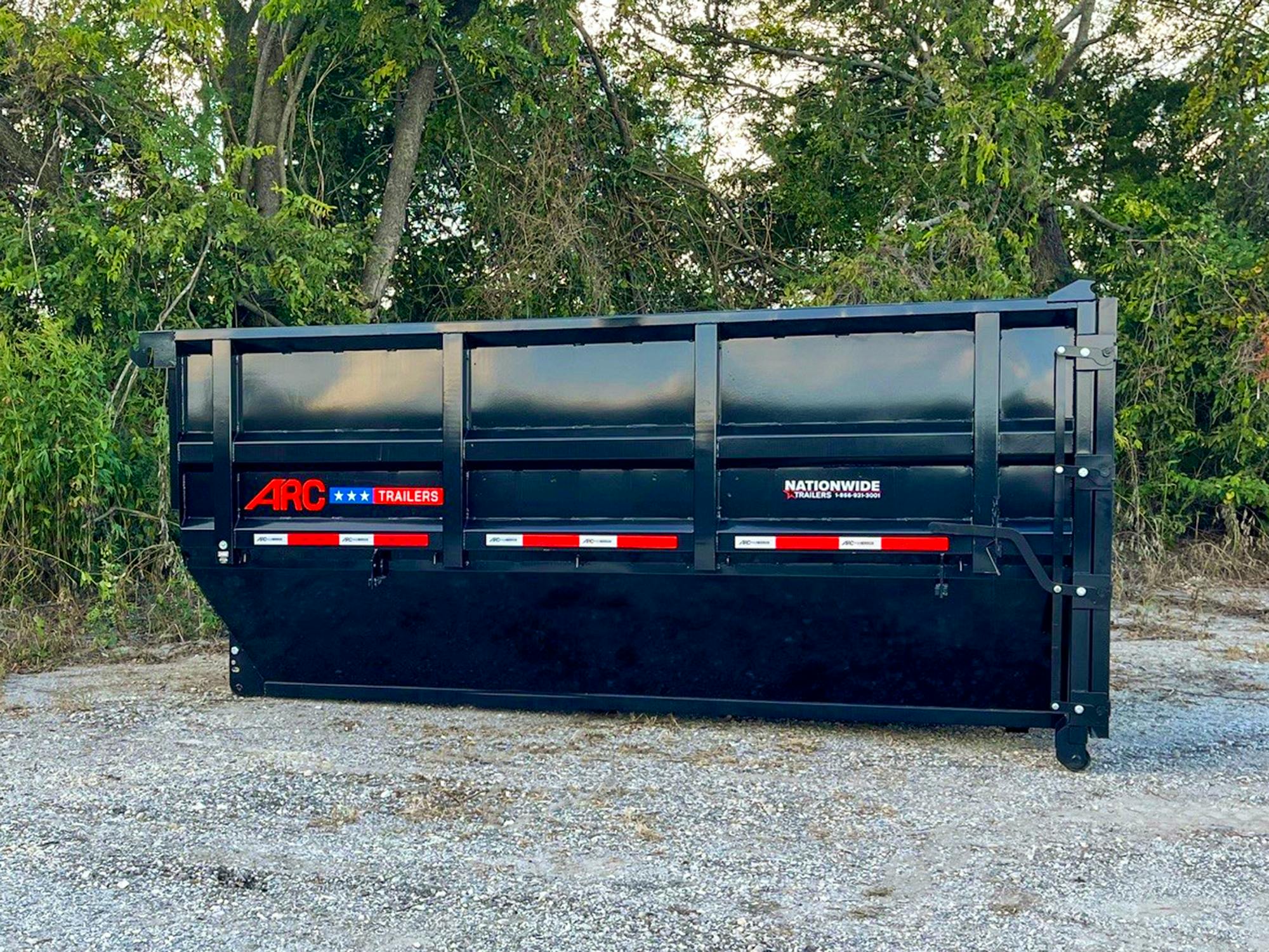 ARC Trailers 14' 20YD Steel Dumpster Bin w/ 6' Sides - Stock #88312 - Image 1 of 5