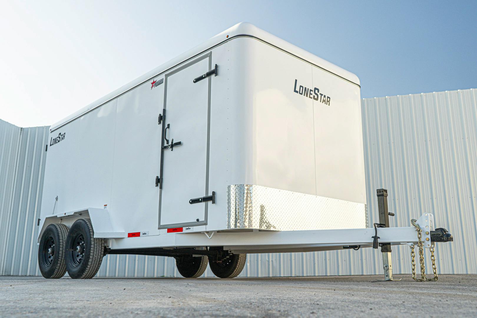 LoneStar 6.5'x16' 14k Steel Enclosed Cargo Trailer w/ Rear Barn Doors (C2) - Stock #88322 - Image 3 of 16