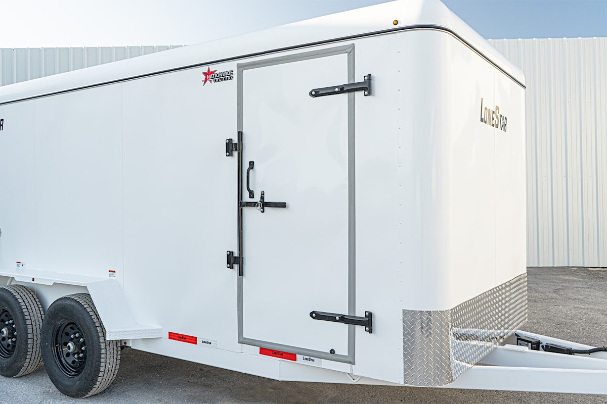 LoneStar 6.5'x16' 14k Steel Enclosed Cargo Trailer w/ Rear Barn Doors (C2) - Stock #88322 - Image 7 of 16 LoneStar 6.5'x16' 14k Steel Enclosed Cargo Trailer w/ Rear Barn Doors (C2) - Stock #88322 - Image 7 of 16