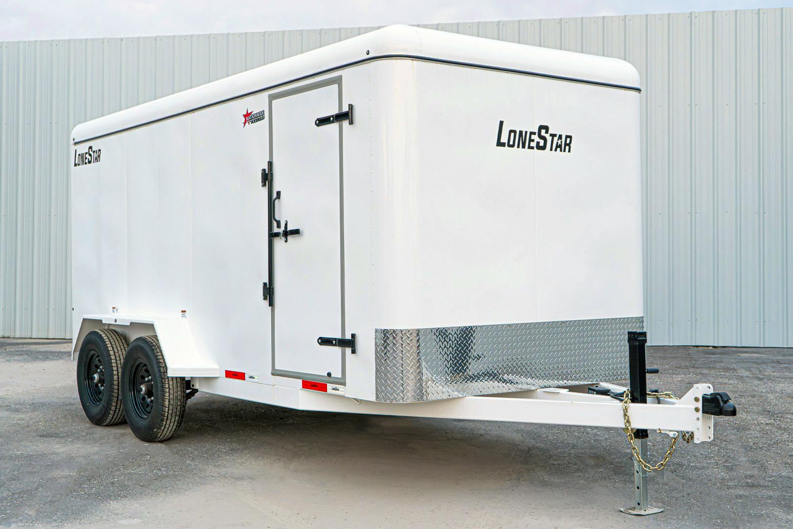 LoneStar 6.5'x16' 14k Steel Enclosed Cargo Trailer w/ Rear Ramp Door (C2) - Stock #88329 - Image 2 of 18