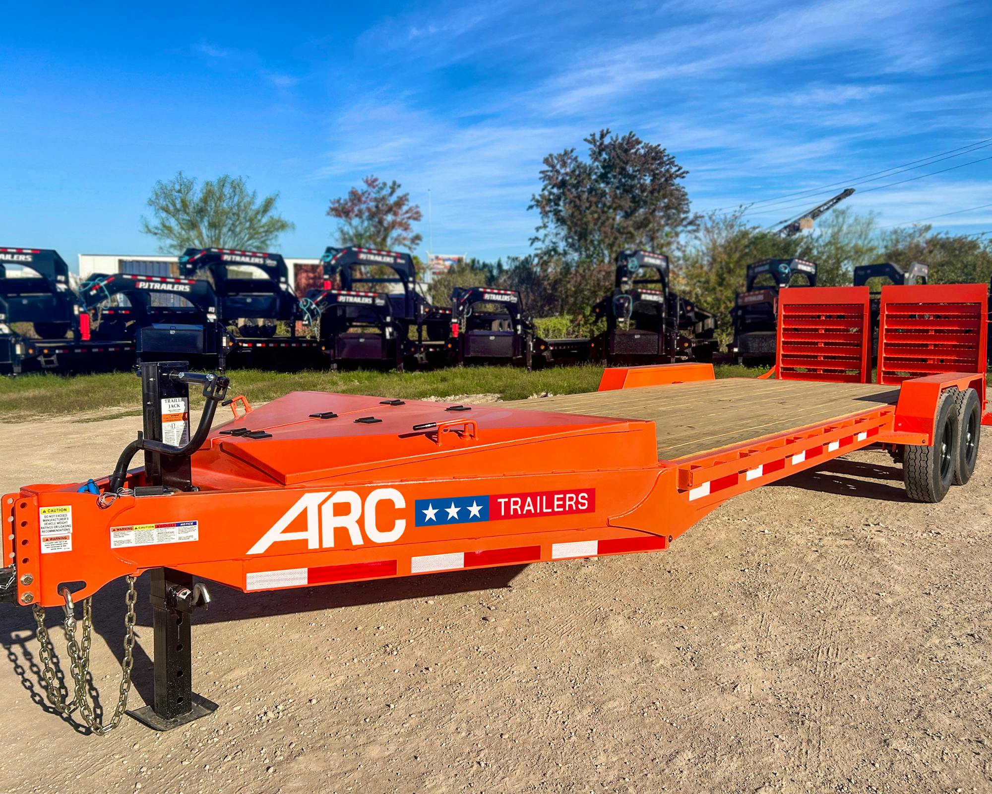 ARC Trailers 22'x83" HD Equipment Trailer w/ 4' Dovetail (BEQ) - Stock #88334 - Image 1 of 4