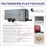 Spartan 6'x12' Enclosed Cargo Trailer w/ Rear Ramp Door (C2) Stock #88339 - Thumbnail 2