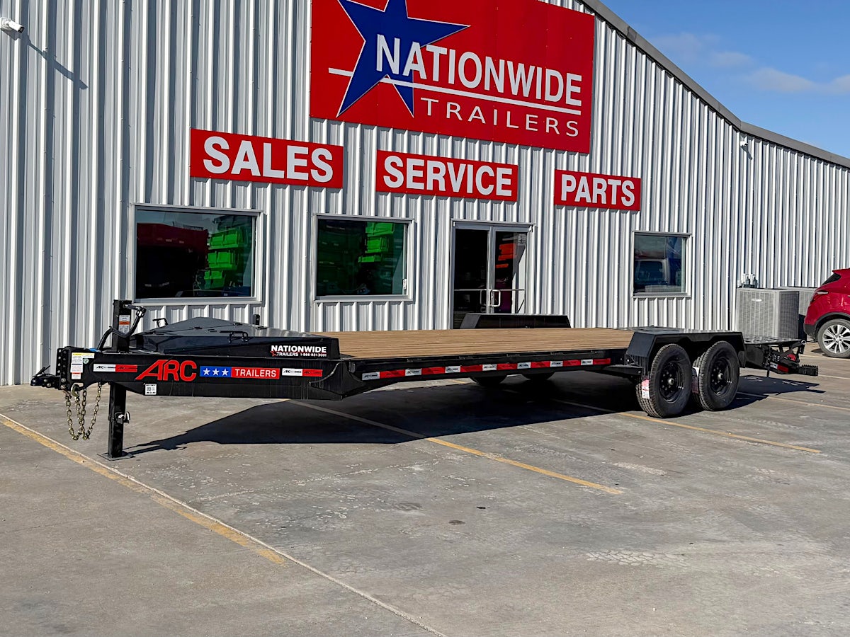 ARC Trailers 24'x83" 14K HD Equipment Hauler w/ 4' Dovetail & Bigfoot Ramps (BEQ) - Stock #88363 - Image 1 of 8 ARC Trailers 24'x83" 14K HD Equipment Hauler w/ 4' Dovetail & Bigfoot Ramps (BEQ) - Stock #88363 - Image 1 of 8