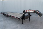 PJ Trailers 32'x102" Gooseneck Low Pro Flatbed Trailer w/ Duals (LD) Stock #88368 - Thumbnail 2
