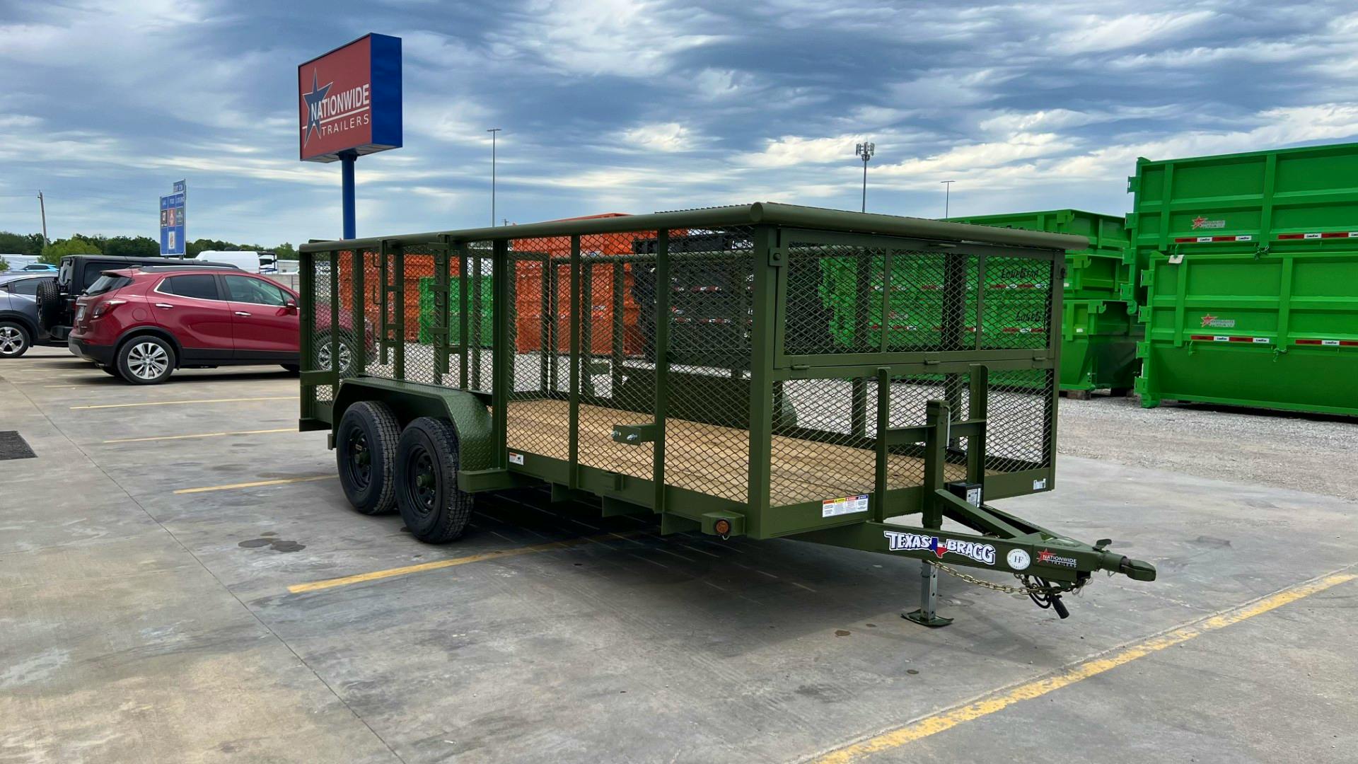 Texas Bragg 16'x83" Landscape Trailer w/ 4' Sides & 4' Gate (L2) - Stock #88377 - Image 2 of 7