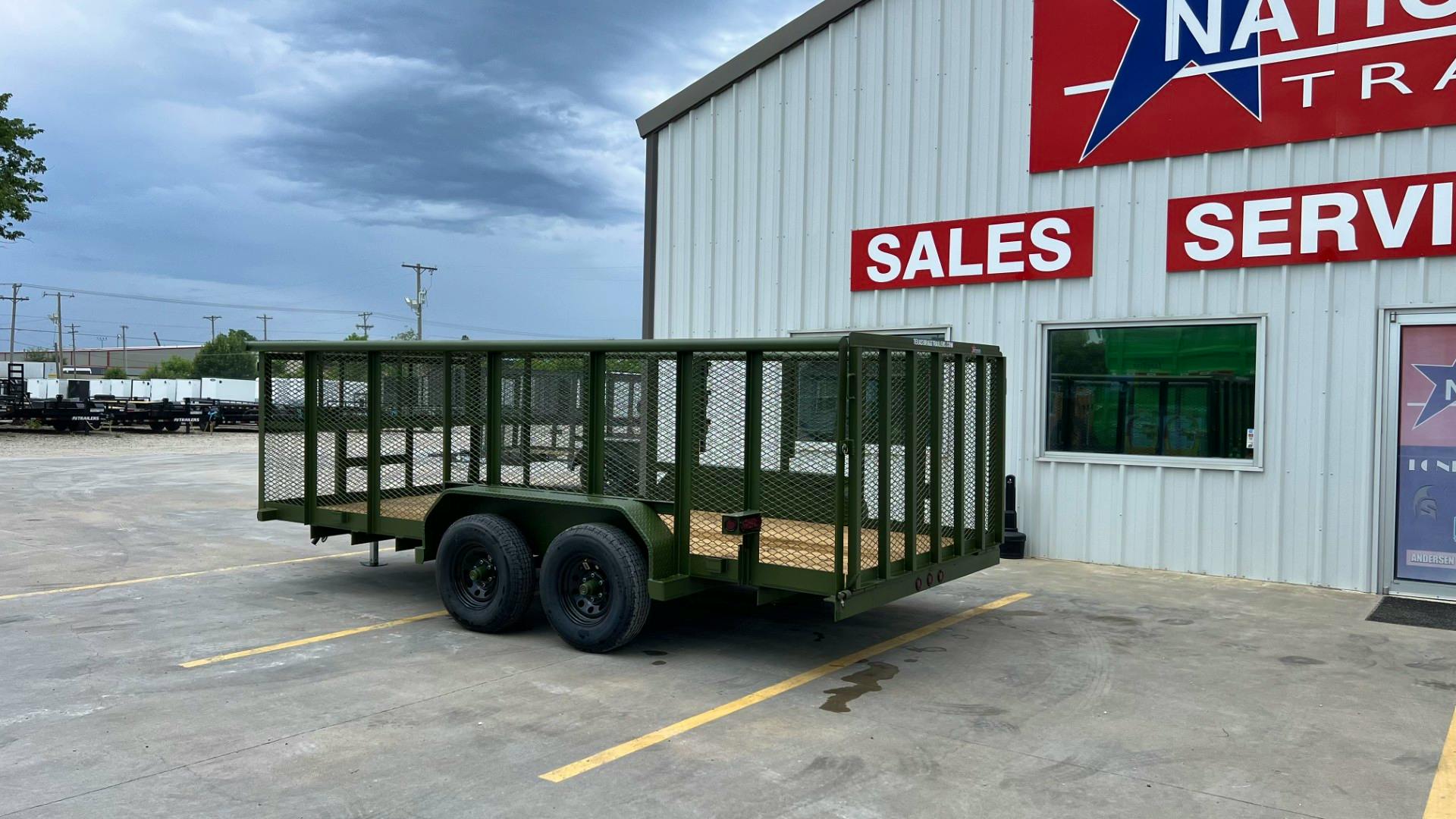 Texas Bragg 16'x83" Landscape Trailer w/ 4' Sides & 4' Gate (L2) - Stock #88377 - Image 3 of 7