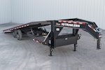PJ Trailers 26'x102" Gooseneck Deckover Power Tilt Trailer (T8) Stock #88384 - Thumbnail 2
