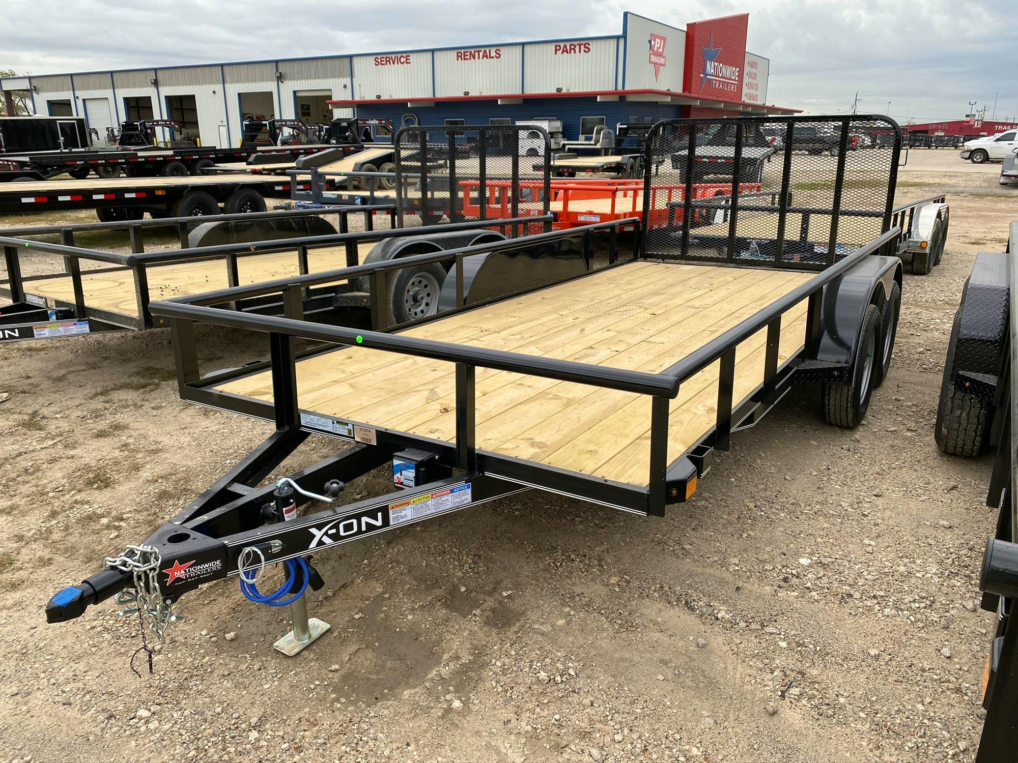 X-ON 16'x83" Utility Trailer w/ 4' Gate (U2) - Stock #88401 - Image 2 of 3