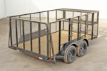 X-ON 12'x83" Landscape Trailer w/ 4' Sides & 4' Gate (L2) Stock #88407 - Thumbnail 3