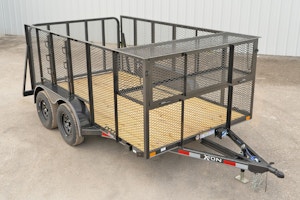 X-ON 12'x83" Landscape Trailer w/ 4' Sides & 4' Gate (L2)