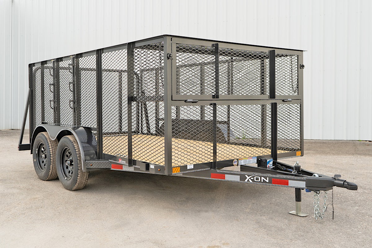 X-ON 12'x83" Landscape Trailer w/ 4' Sides & 4' Gate (L2) - Stock #88407 - Image 2 of 14 X-ON 12'x83" Landscape Trailer w/ 4' Sides & 4' Gate (L2) - Stock #88407 - Image 2 of 14