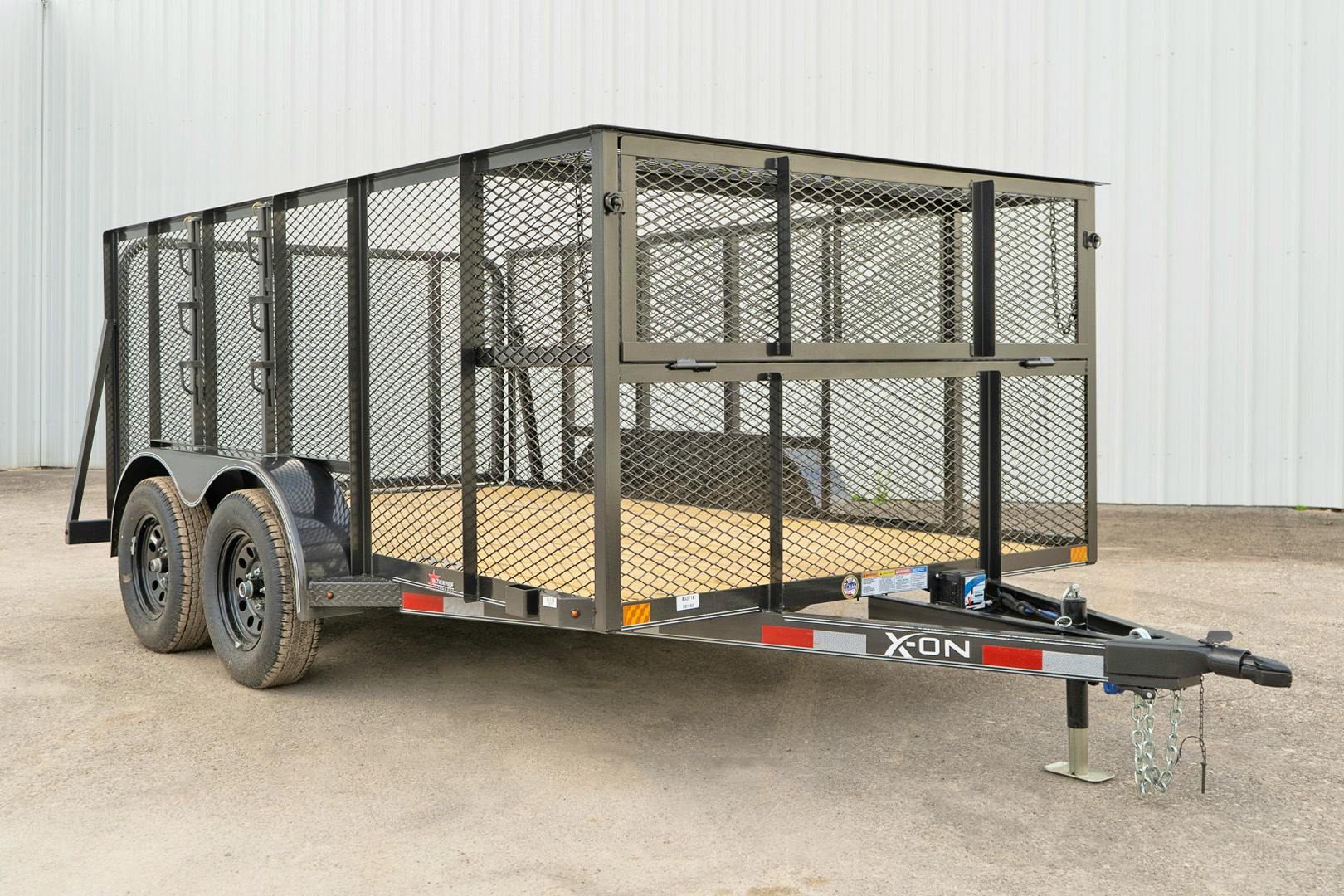X-ON 12'x83" Landscape Trailer w/ 4' Sides & 4' Gate (L2)