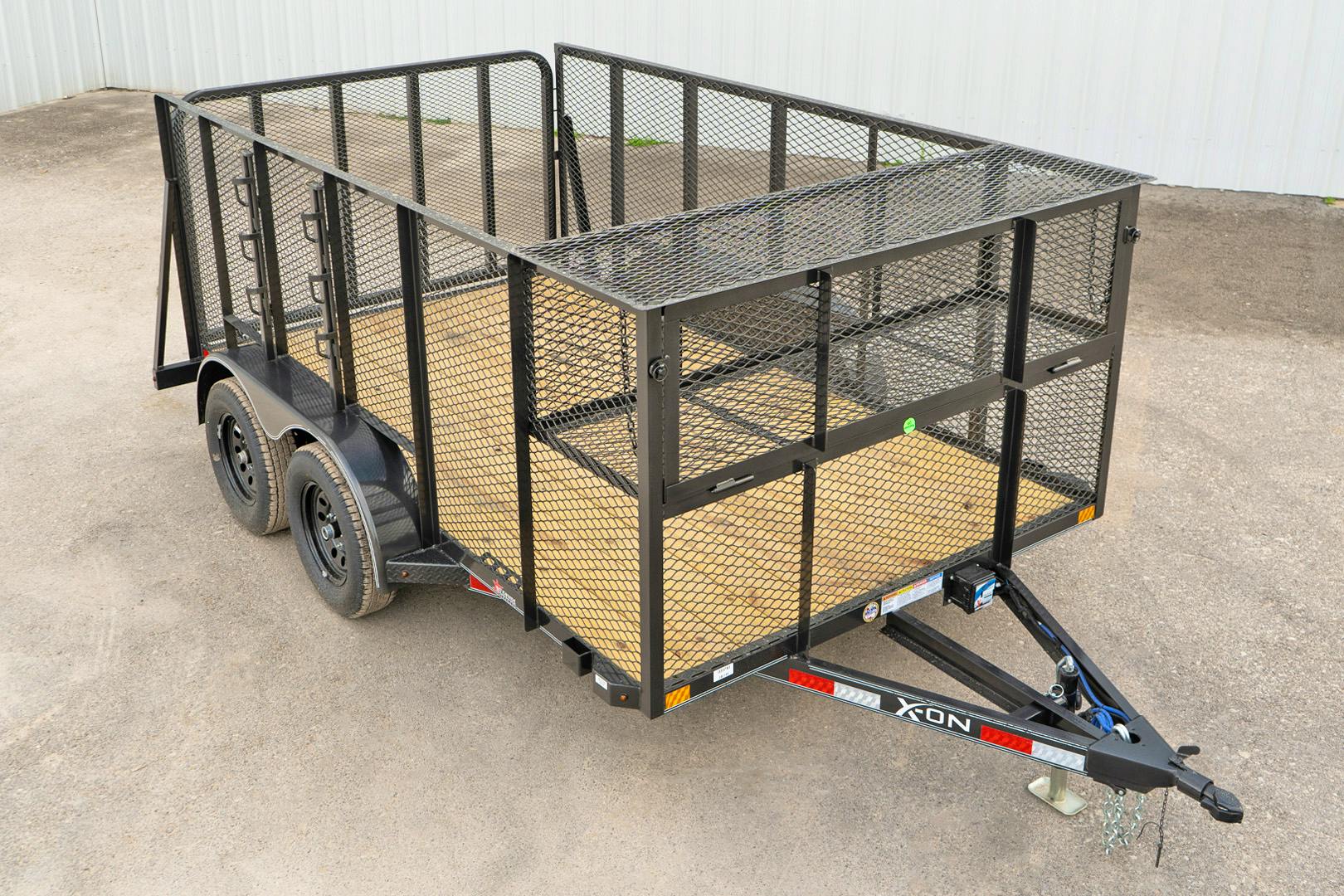 X-ON 12'x83" Landscape Trailer w/ 4' Sides & 4' Gate (L2)