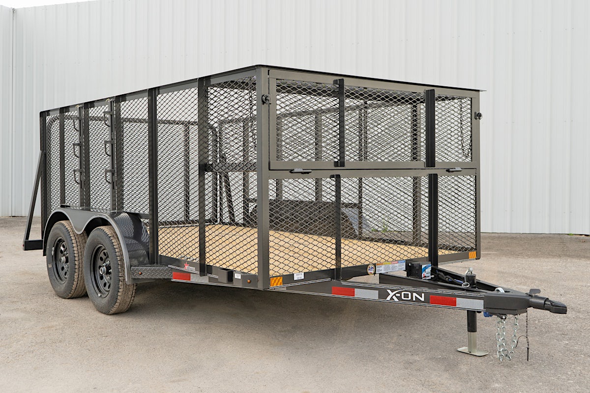 X-ON 14'x83" Landscape Trailer w/ 4' Sides & 4' Gate (L2) - Stock #88408 - Image 3 of 15 X-ON 14'x83" Landscape Trailer w/ 4' Sides & 4' Gate (L2) - Stock #88408 - Image 3 of 15