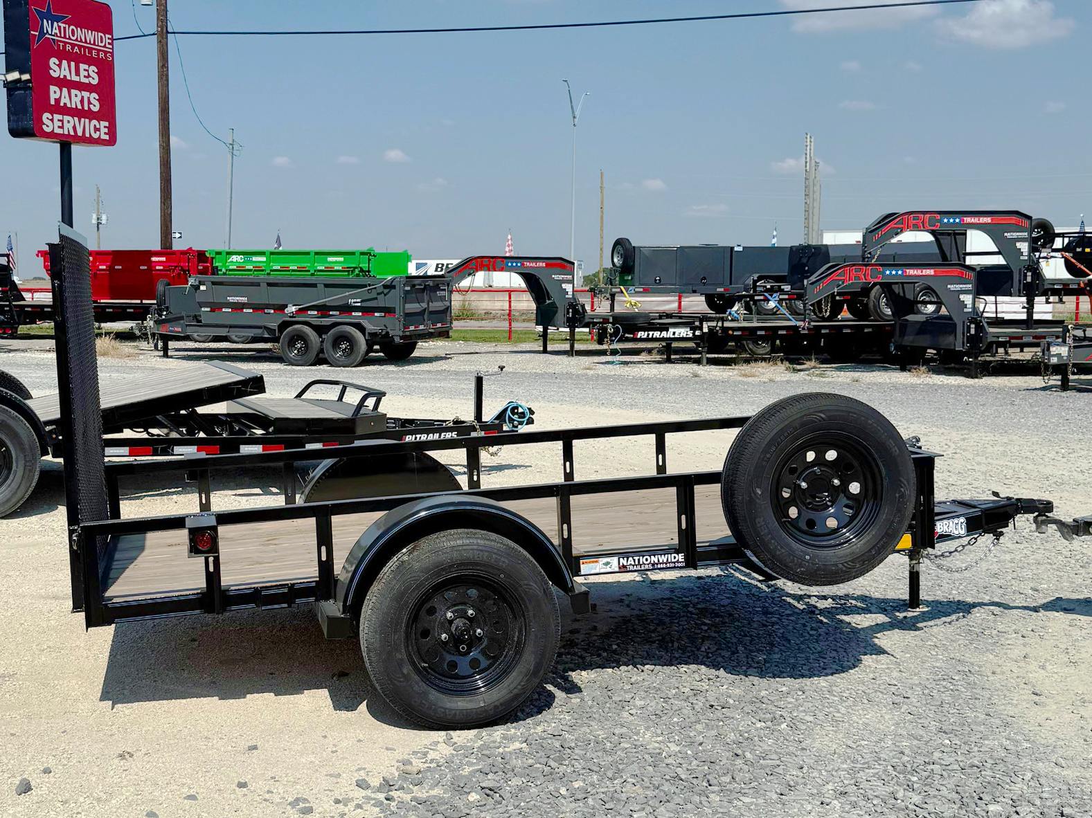 Texas Bragg 8'x60" Utility Trailer w/ 4' Gate (U1) - Stock #88422 - Image 1 of 5