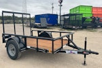 Texas Bragg 8'x60" Utility Trailer w/ 4' Gate (U1) Stock #88424 - Thumbnail 2