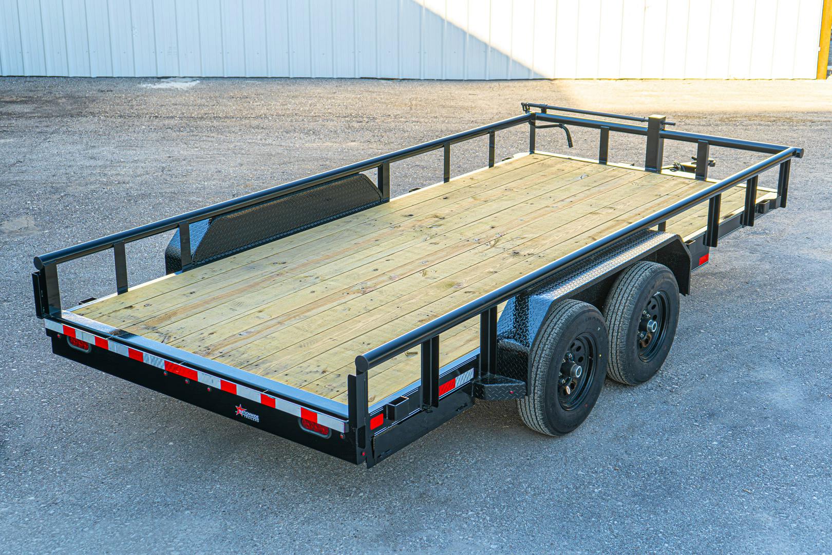 X-ON 16'x83" Equipment Trailer w/ Slide-In Ramps (E2)