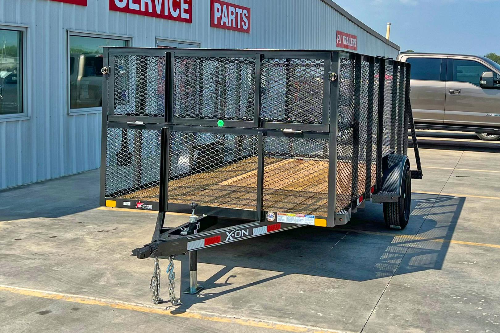 X-ON 12'x77" Landscape Trailer w/ 4' Sides & 4' Gate (L1) - Stock #88430 - Image 3 of 6