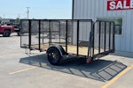 X-ON 12'x77" Landscape Trailer w/ 4' Sides & 4' Gate (L1) Stock #88430 - Thumbnail 4