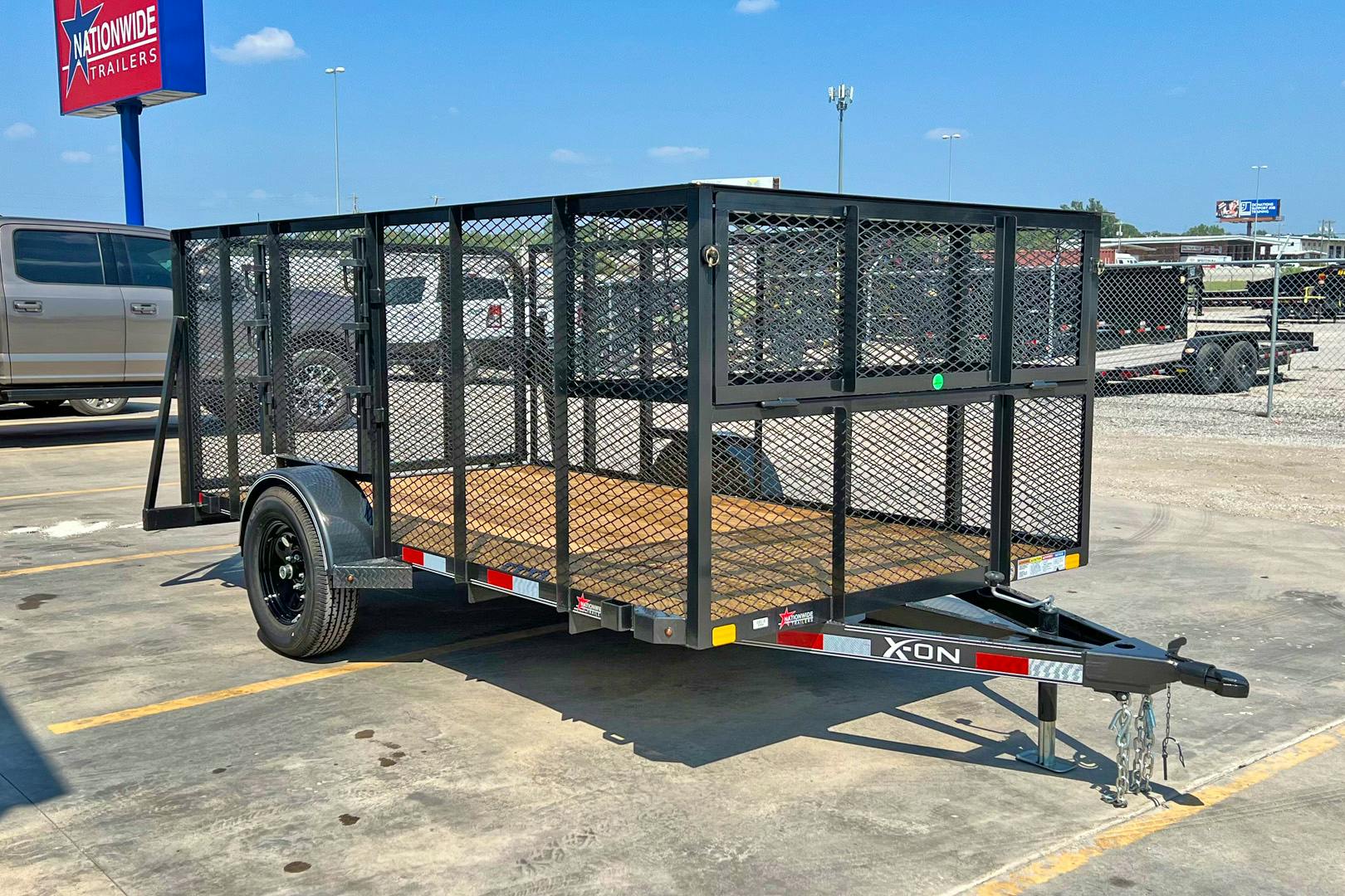 X-ON 12'x77" Landscape Trailer w/ 4' Sides & 4' Gate (L1) - Stock #88431 - Image 2 of 6