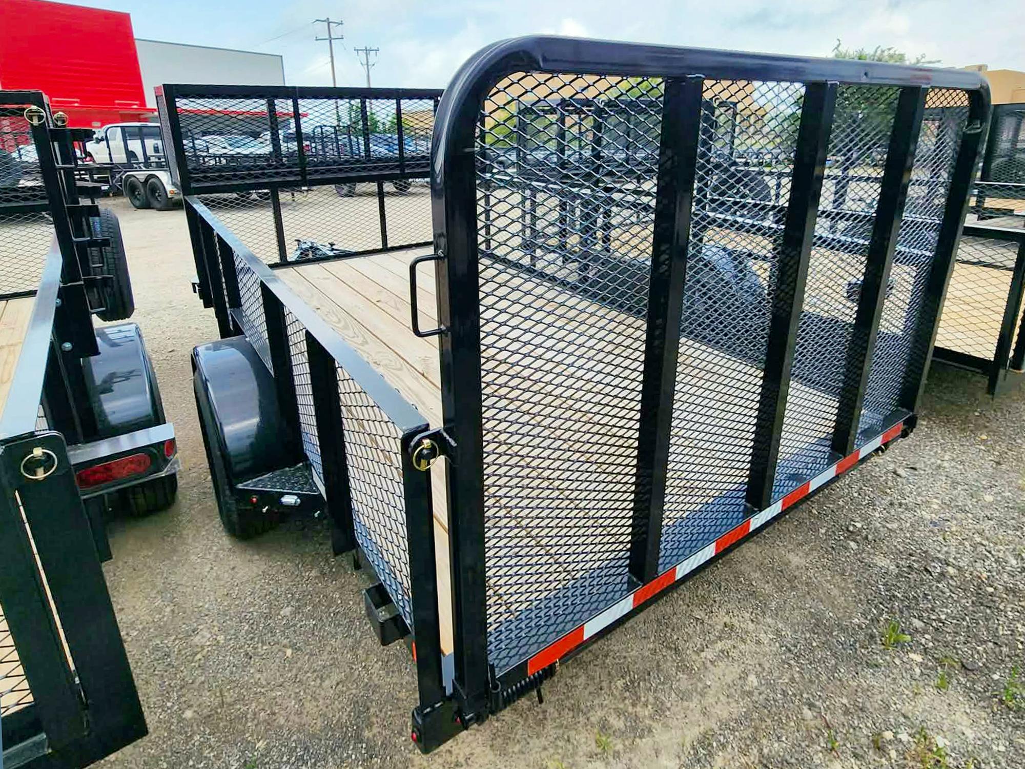 Texas Bragg 12'x77" Landscape Trailer w/ 2' Sides & 4' Gate (L1) - Stock #88431 - Image 2 of 4