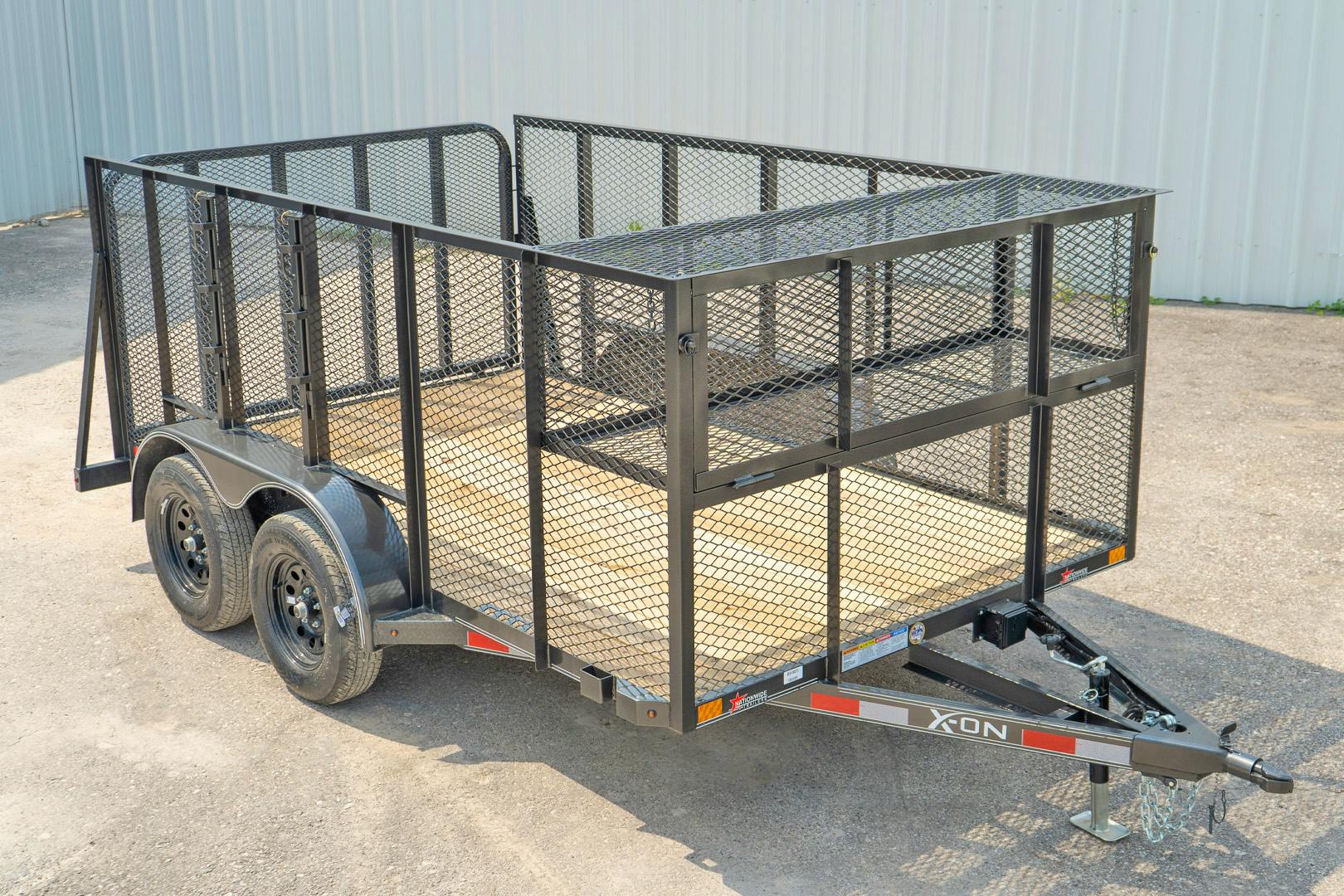 X-ON 12'x83" Landscape Trailer w/ 4' Sides & 4' Gate (L2) - Stock #88432 - Image 1 of 14