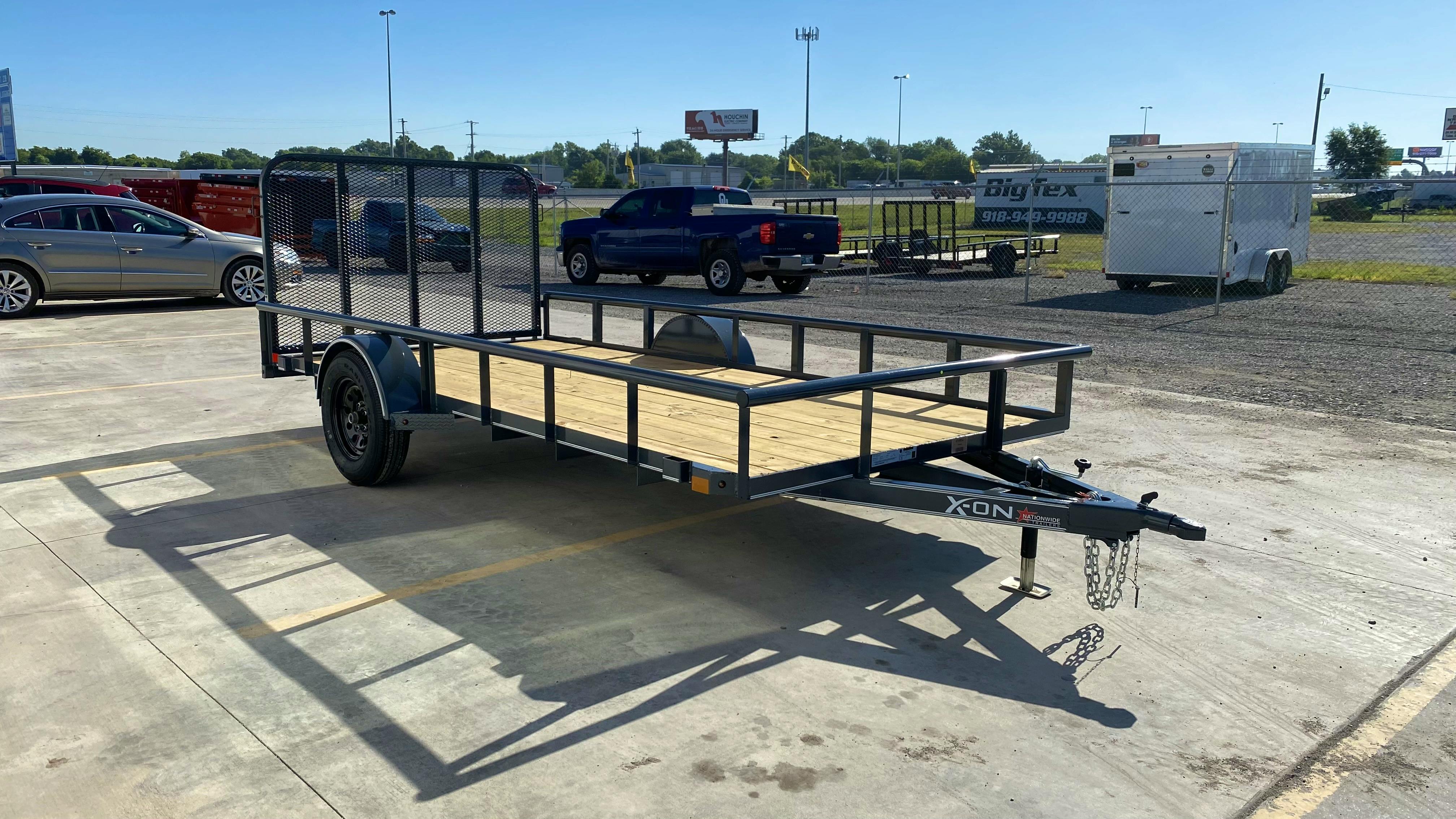 X-ON 14'x77" Utility Trailer w/ 4' Gate (U1) - Stock #88433 - Image 3 of 4